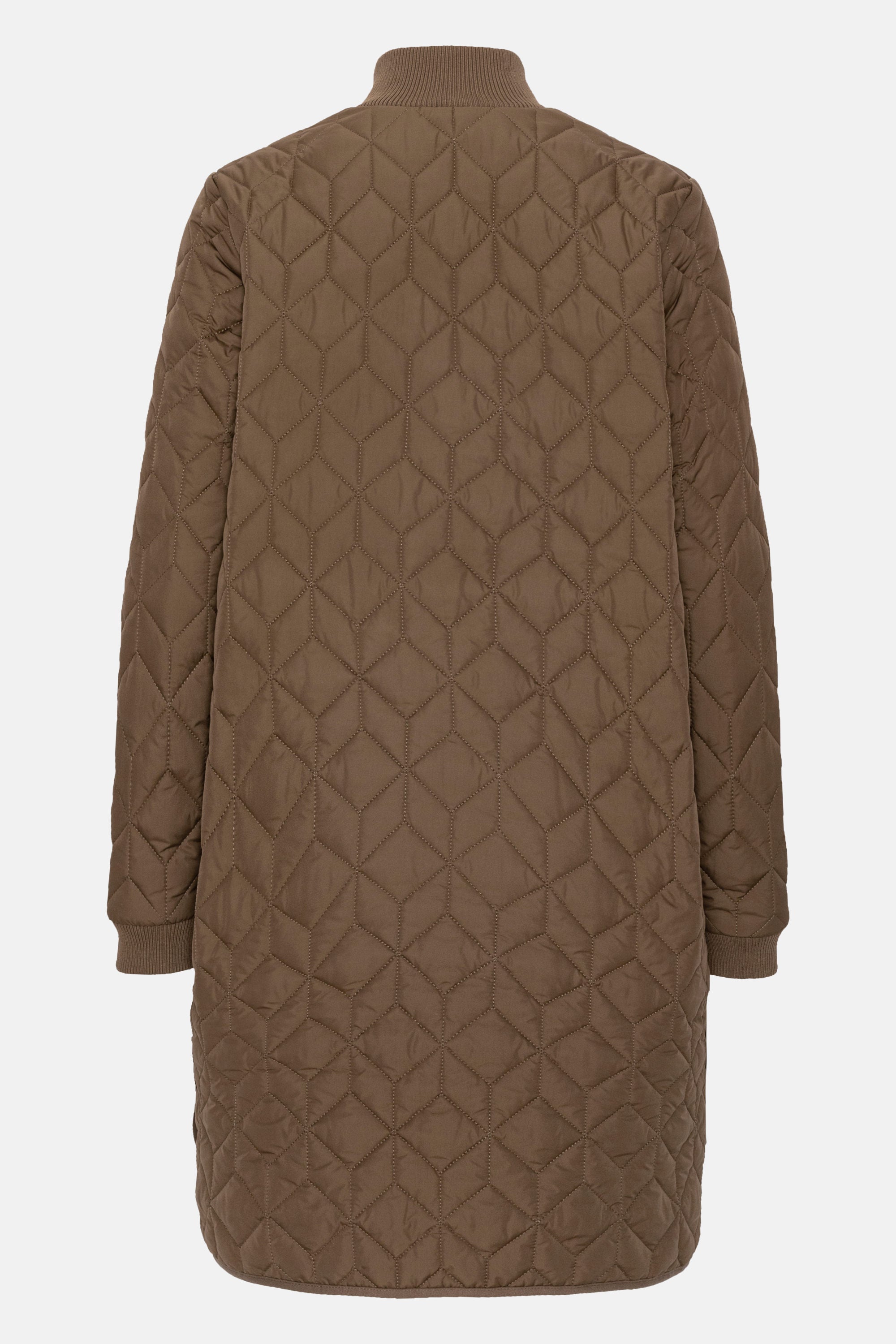 Langer Steppmantel - Cub Brown